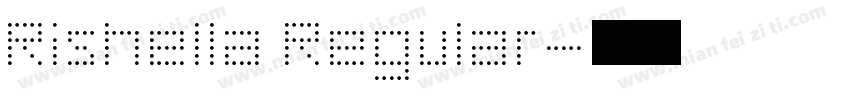 Rishella Regular字体转换